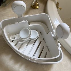 LEVERLOC Shower Caddy Suction Cup Set Shower Organizer