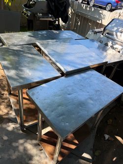 Stainless steel tables