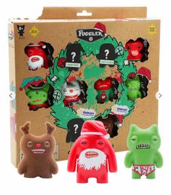 Fuggler Christmas Collectible Figures 10 pack with Deluxe Window Box