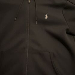 Black Polo ralph lauren zip up hoodie 