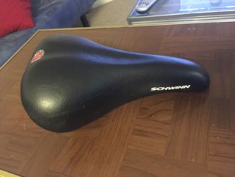 Vintage Schwinn Quality Racing Black Leather Bike Seat Bicycle Saddle
