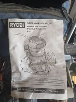 Ryobi R163 Fixed Base Router