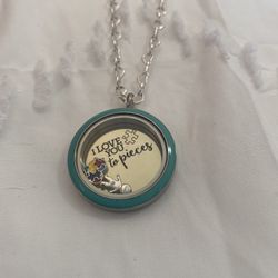 Floating Charm Necklace Autism 