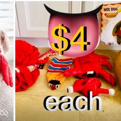 $4 EACH Pet Costumes Dog / Cat Costumes lobster, hotdog, sesame street bert, SIZE IN PICTURES 👀