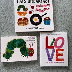 The Very Hungry Caterpillar by Eric Carle. Books