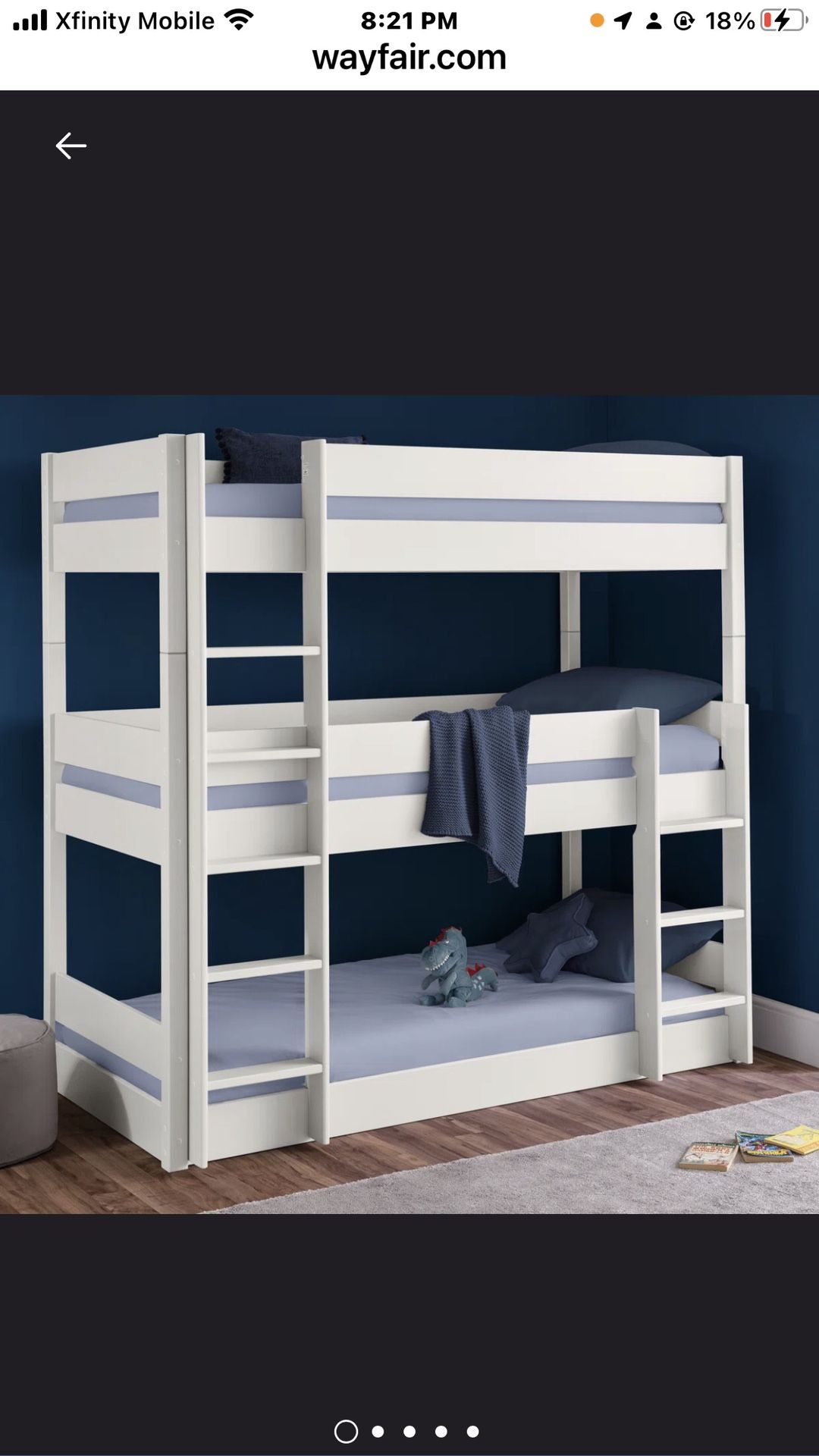 Triple Bunk Bed “FRAME ONLY” Free
