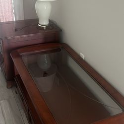 Coffee Table Set With Lamp