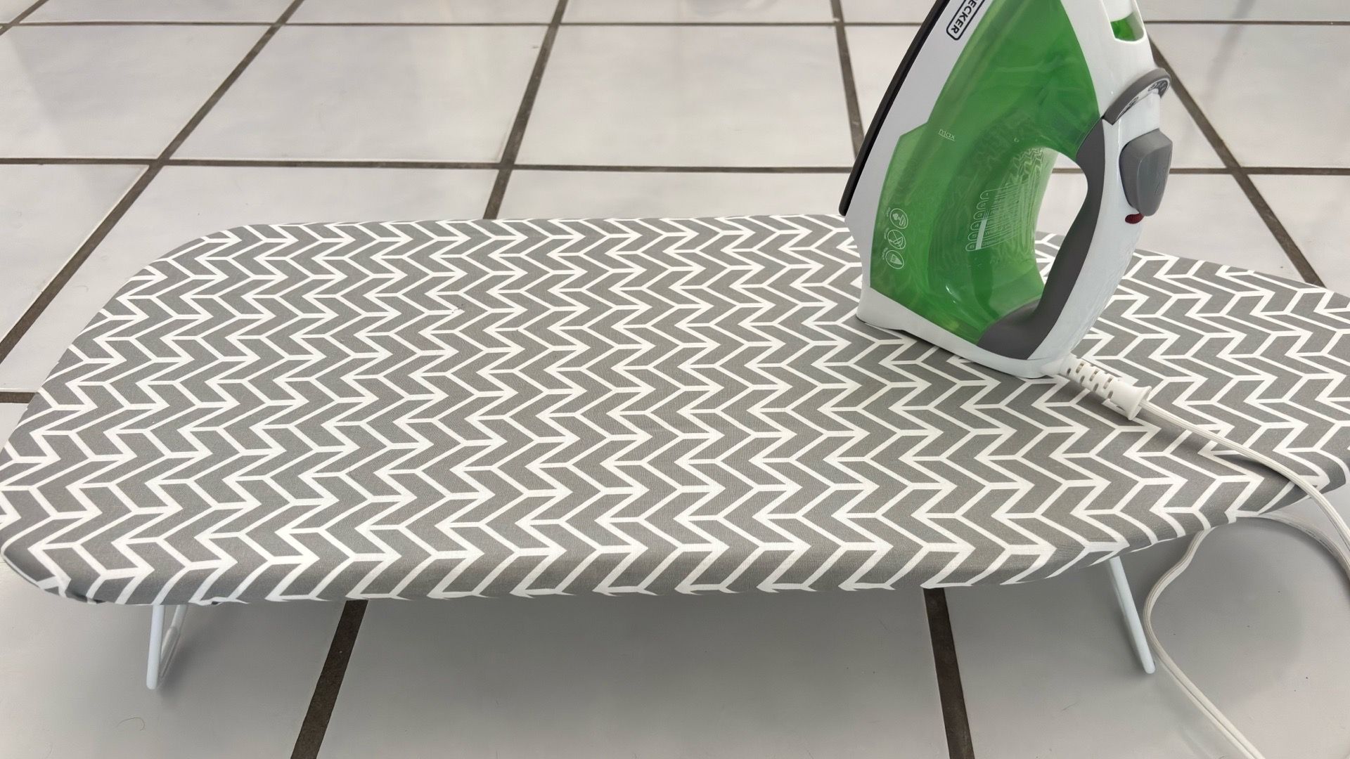 Iron and ironing board