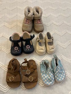 5 Pairs Toddler Baby Shoes Bundle (size 3-5)