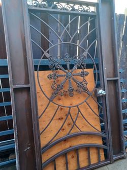 Ornate Wrought Iron Security Door