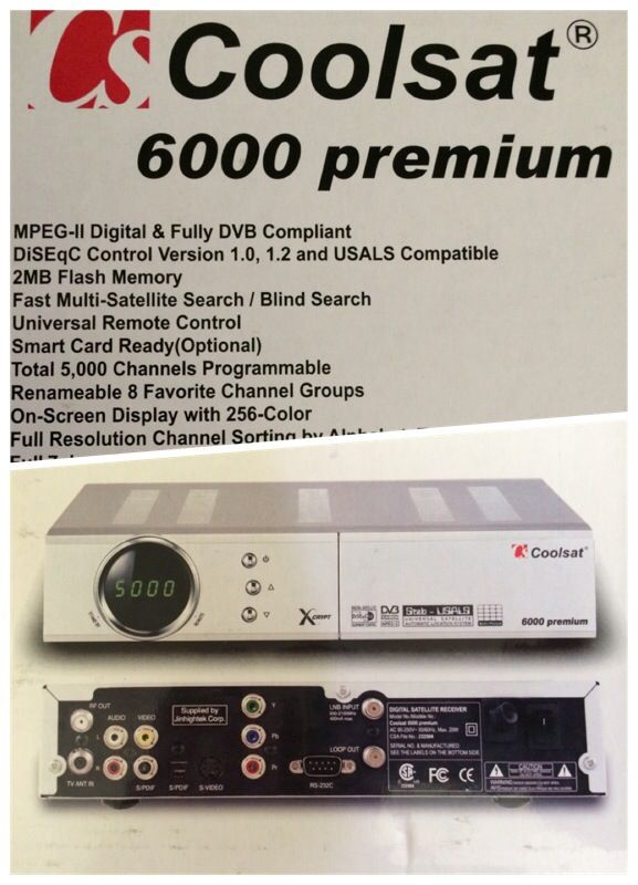 Coolsat - 6000 Premium - Satellite Receiver