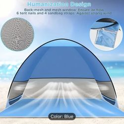 Blue Pop Up Tent, New