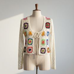 Crochet Cardigan size small