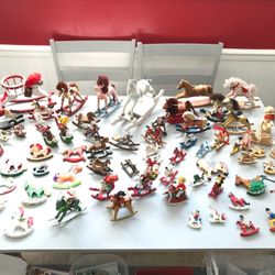 Collectable Rocking Horse Ornaments. My collections. 1960s 70s, 80’s.   Over 400 Rocking Horses All Sizes . , Small, Med , Large Sizes Listed Below