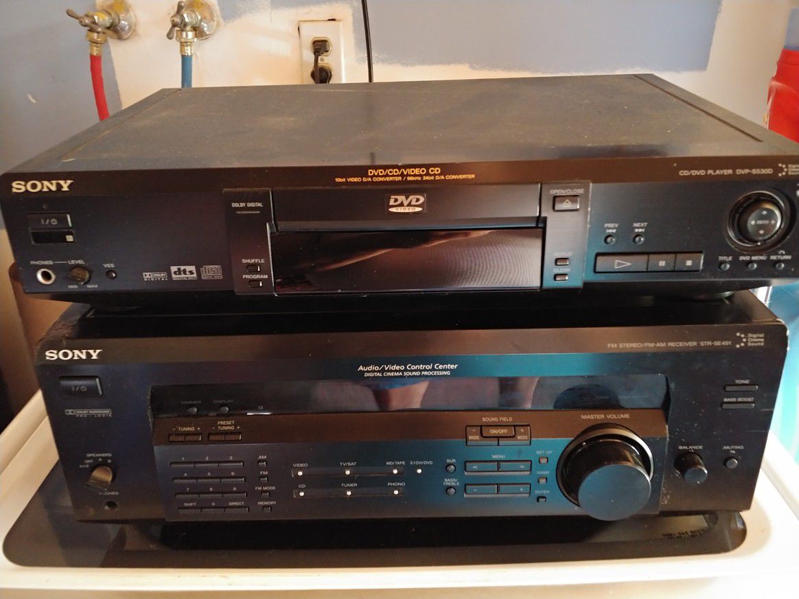 Sony received with Sony DVD player. Sony subwoofer included