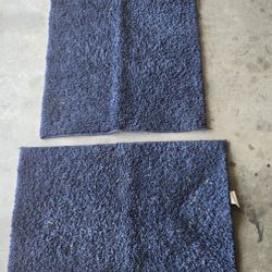 Navy Bath Mat Set