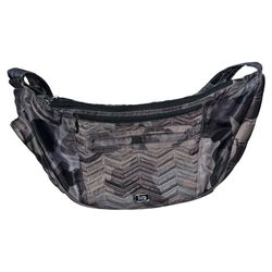Lug Boomerang Charcoal-Gray Camo Print Crossbody Sling Freestyle Bag AS IS
