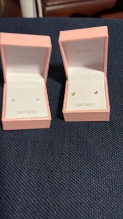 10k solid gold kids earrings one for $40.00 the ball one for $30.00