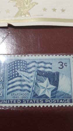 1945 Texas Statehood stamp.