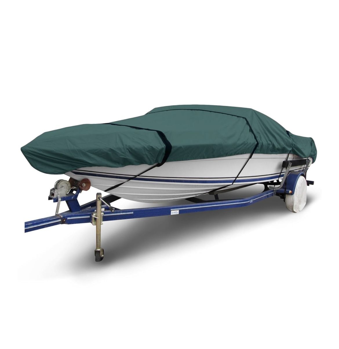 Budge American Flagship Ripstop Boat Cover, Fits V-Hull Fishing Boats, Hunter Green, 14" x16"Long (Beam Width Up to 90") 🆕👍Retails $320.40