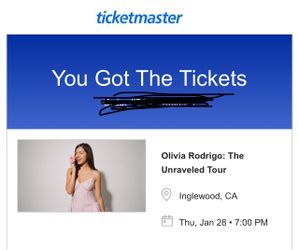 Olivia rodrigo tickets