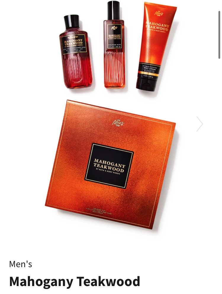 MAHOGANY!!! Bath and Body Works Mahogany Teakwood Gift Set that’s Perfect for anyone!!!