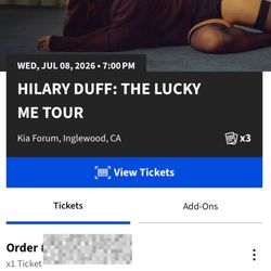 Hilary Duff 2nd Row 7/8