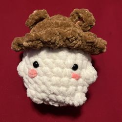 Crocheted Ghost Bear Plushy