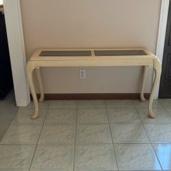 “Behind The Couch” Glass Top Table