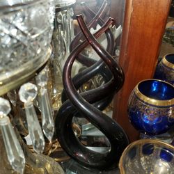 Vintage Murano Twisted Love Decorative Art Glass 