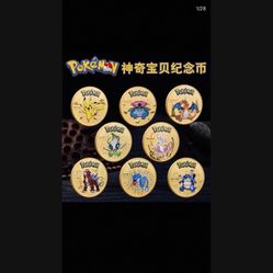 Pokemon Gold And Silver Coins High Quality