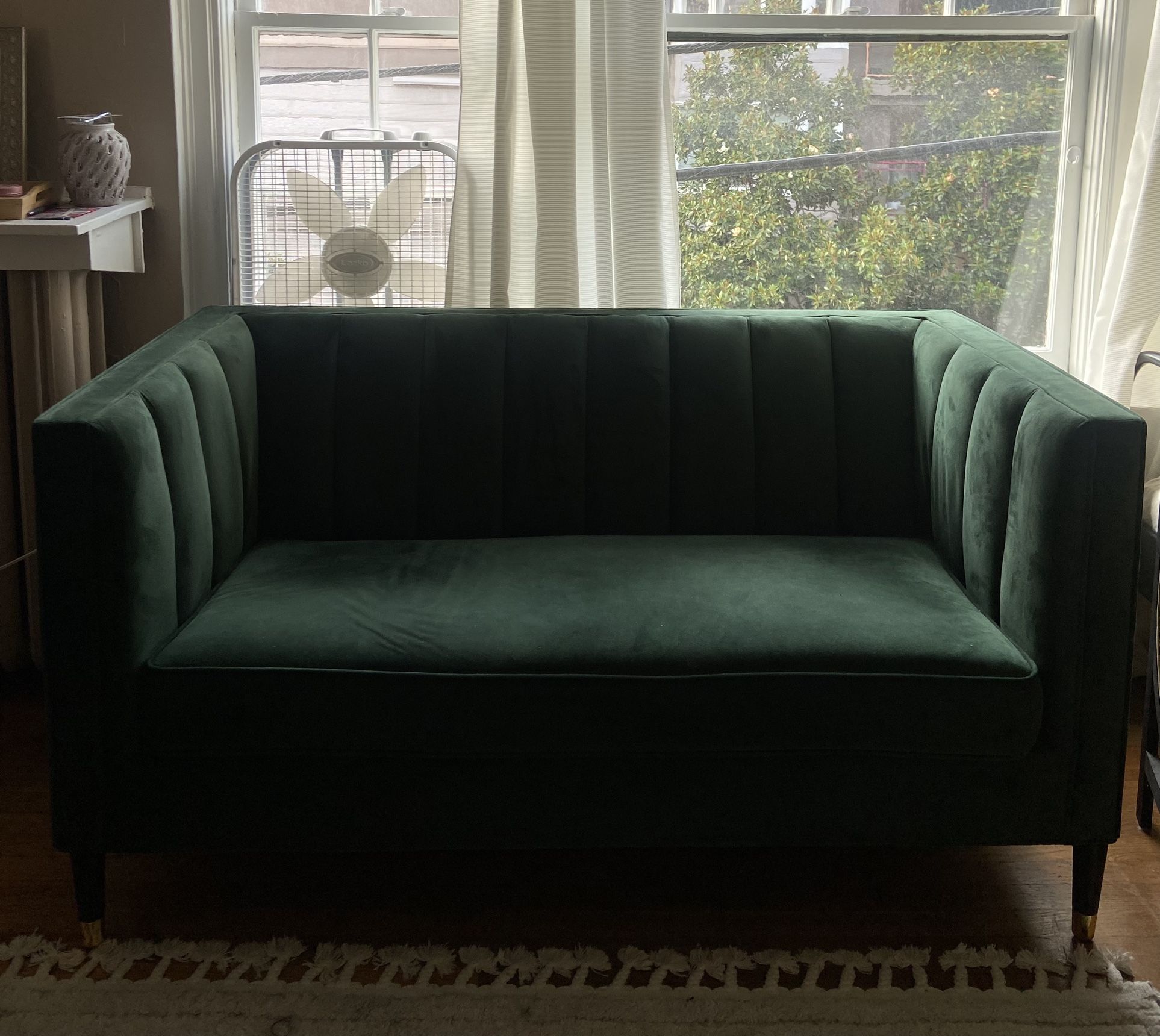 Green Velvet Couch