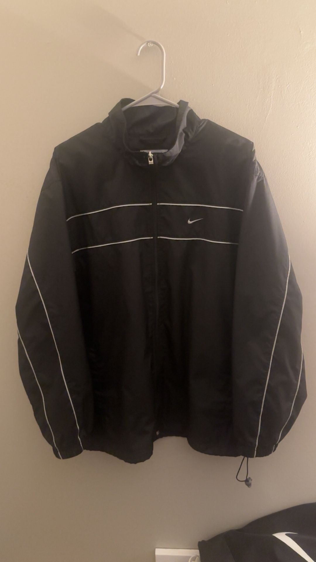 Y2K Nike Black Windbreaker Men’s Large