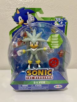 Silver The Hedgehog 4” Figure Sonic jakks Pacific