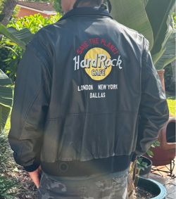 Hard Rock Cafe bomber jacket