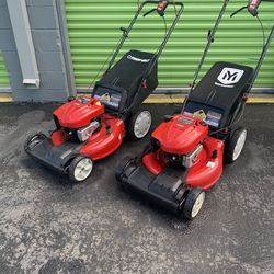 Troy bilt 21 inch self propelled mowers like new first pull - start