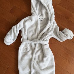 Baby Gap White Hooded Robe Sz 4 Toddler