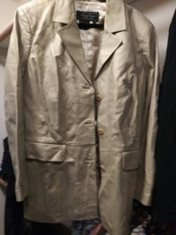 Brand new XL Gold leather jacket