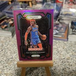 2023-24 Panini Prizm Monopoly Shai Gilgeous-Alexander Pink Prizm /149