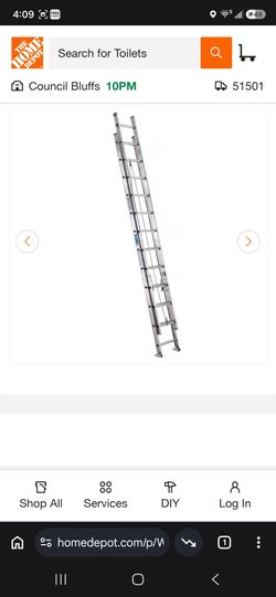 The Werner 48-ft aluminum extension ladder D548-2