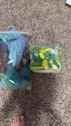 Father and son Dino inflatable Halloween costume