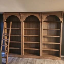 Martin Furniture Stratton 3pc Tall Bookcase in Toffee