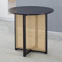 Round Rattan Dining Table 