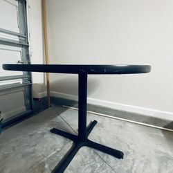 Used Square Pedestal Café Table