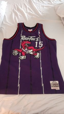 Vince Carter Raptors Jersey – Mitchell & Ness Swingman – Purple Dino era