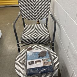 Outdoor Chair, Ottoman, Cover