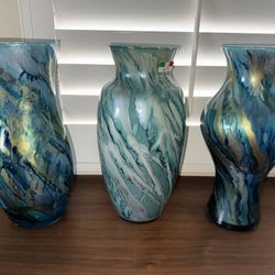 Italian Glass Vases $15 Each