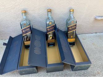 Johnny Walker Blue Label bottles- empty