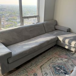 Modern Sectional Sofa 129”