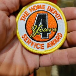 The Home Depot Collectors 4 Years Service Award Patch 